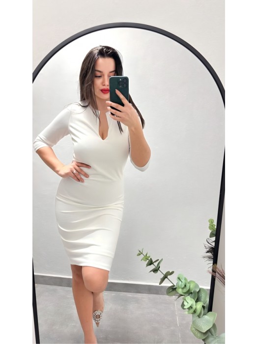 FACTORY ΜΙΝΤΙ ΜΑΚΡΥΜΑΝΙΚΟ V-NECK ΦΟΡΕΜΑ